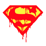 death-of-superman-bloody-shield-logo